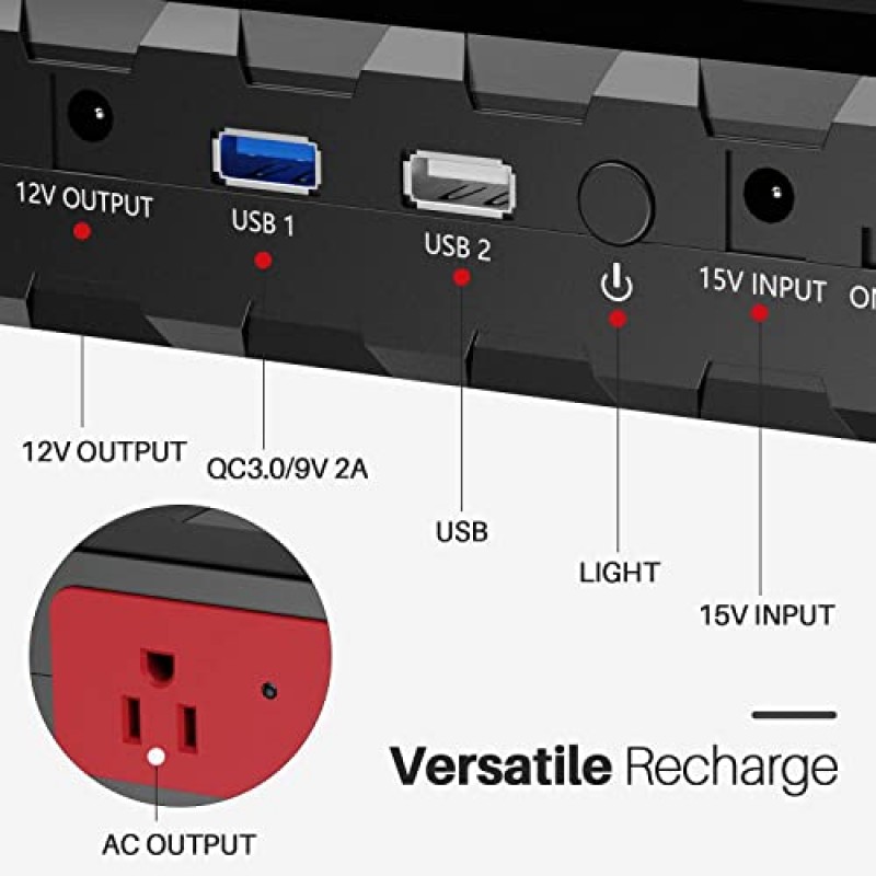 SinKeu 88.8Wh|65Watts 휴대용 노트북 충전기(AC 콘센트 포함), HP, 노트북, MacBook, 노트북용 슈퍼 여행용 휴대용 배터리 팩 및 전원 은행