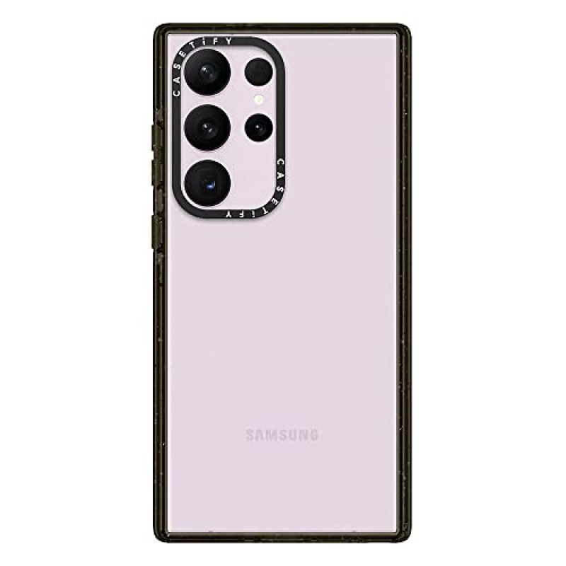 CASETiFY 임팩트 삼성 갤럭시 S23 울트라 케이스 [4X 군용 등급 낙하 테스트 완료 / 8.2ft 낙하 방지] - 클리어 블랙