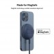 MagSafe용 Belkin 무선 충전기, 15W 고속 충전 패드(PSU 미포함), 킥 스탠드 및 6.6피트 긴 편조 케이블 포함, iPhone 15, 15 Pro, 15 Pro Max, 14 및 13, iPhone Mini와 호환 가능 - 블루