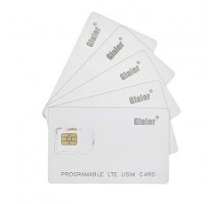 Gialer LTE 카드 프로그램 키트, SIM 카드 도구 및 액세서리에는 SIM 카드 리더기 1개 + 프로그래밍 가능한 USIM 카드 5개 + 미니 마이크로 나노 SIM 카드 어댑터 키트 1개 + 최신 GRSIM 소프트웨어 프로그래머 도구가 포함됩니다.