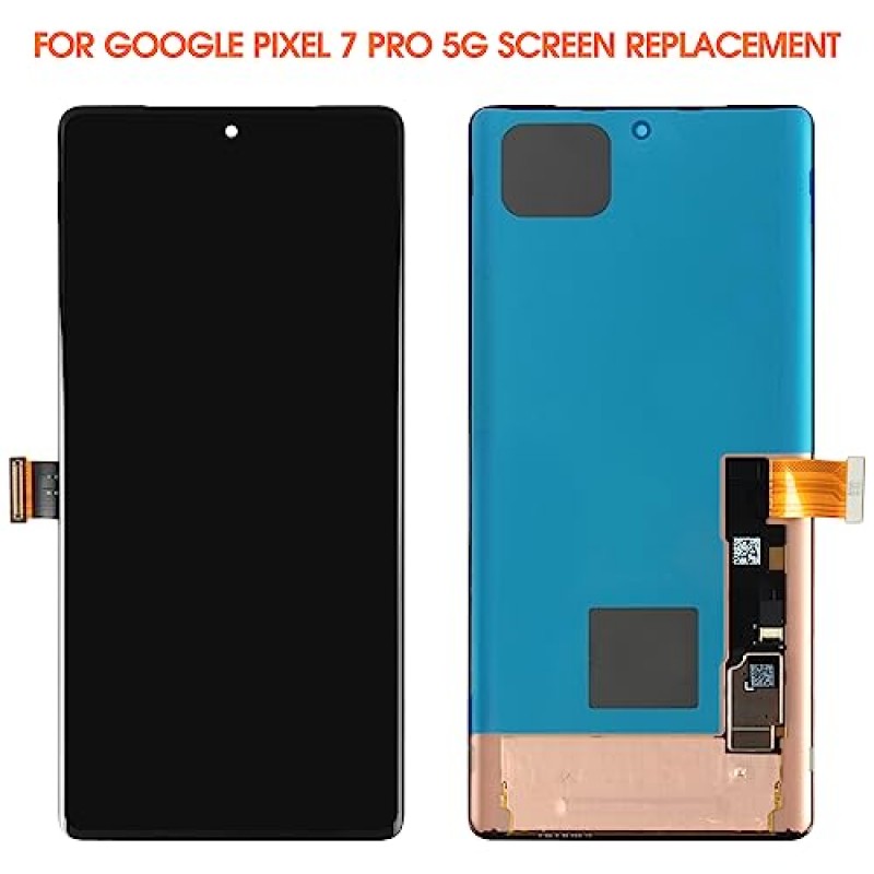 Google Pixel 7 Pro 5G LCD 디스플레이 GP4BC,GE2AE 터치 디지타이저 유리 어셈블리용 OLED 6.7 인치 화면 교체(픽셀 7에 맞지 않음)