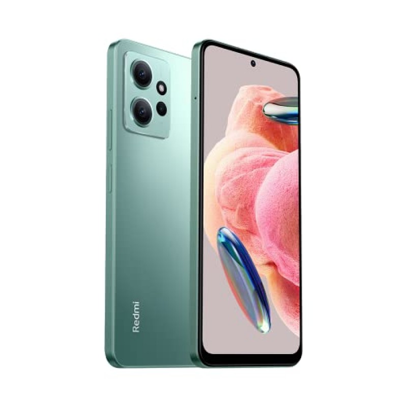 Xiaomi Redmi Note 12 4G LTE(128GB + 4GB) 글로벌 공기계 6.67인치 50MP 트리플(T-Moble/Tello/Mint 미국 시장만 해당) + (33W 고속 차량용 듀얼 충전기 번들 포함) (민트 그린 글로벌 + 33W 차량용 충전기)