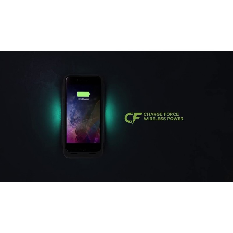 mophie 3679_JPA-IP7P-BLK Juice Pack Wireless - Qi 무선 충전 - Apple iPhone 8 Plus 및 7 Plus용 보호용 배터리 팩 케이스 - 블랙