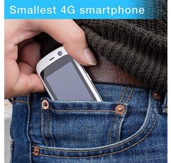 Unihertz Jelly Pro 3GB+32GB, 세계에서 가장 작은 4G 스마트폰, Android 8.1 Oreo 언락 스마트폰, 블랙(충전기 없음, T-Mobile만 지원)