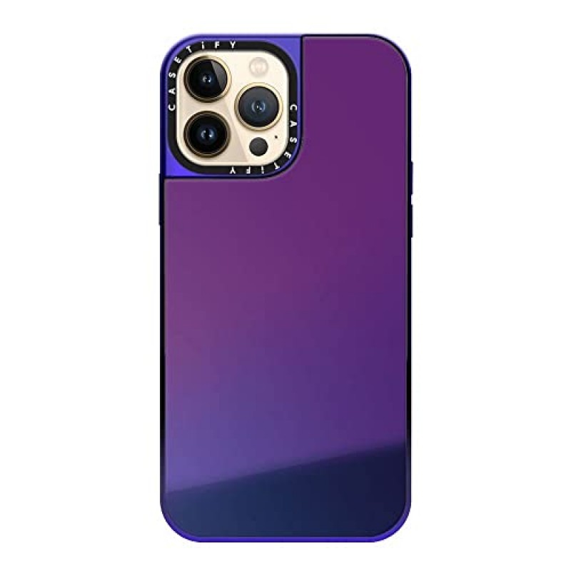 CASETiFY iPhone 13 Pro Max용 미러 케이스 Magsafe와 호환 - 퍼플 디스코 온 퍼플