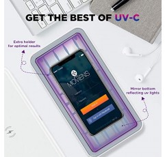 Cahot UV 광 소독제 상자, 무선 충전 기능이 있는 휴대폰 소독제, 휴대폰 칫솔용 초강력 8 UV-C 소독기 네일 도구 쥬얼리 등