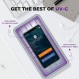 Cahot UV 광 소독제 상자, 무선 충전 기능이 있는 휴대폰 소독제, 휴대폰 칫솔용 초강력 8 UV-C 소독기 네일 도구 쥬얼리 등
