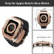 AHNHSKY 316L 스테인레스 스틸 케이스, Apple Watch Ultra 2 / Ultra 49mm 티타늄, 고급 견고한 군용 보호 금속 커버 전술 헤비 듀티 보호 스트랩 남성용 iWatch 49mm