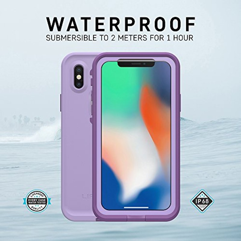 iPhone X용 Lifeproof FRĒ 시리즈 방수 케이스(전용) - 소매 포장 - 차크라(ROSE/FUSION CORAL/ROYAL LILAC)