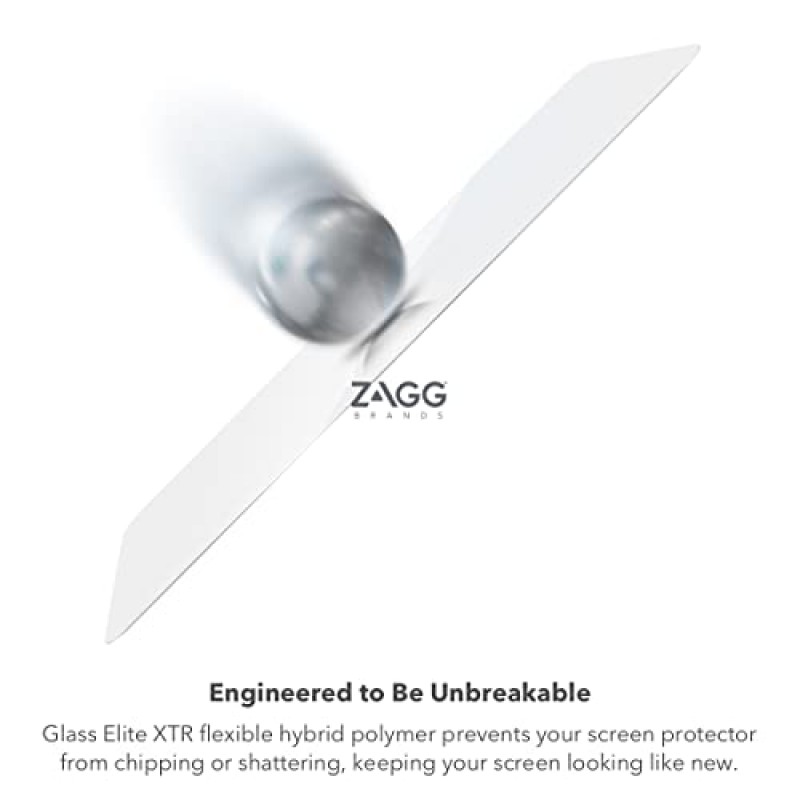 ZAGG InvisibleShield Glass XTR – iPhone SE 2022용 – D3O 포함 – 블루 라이트 필터 – 울트라 터치 민감성 – 매우 매끄러운 표면