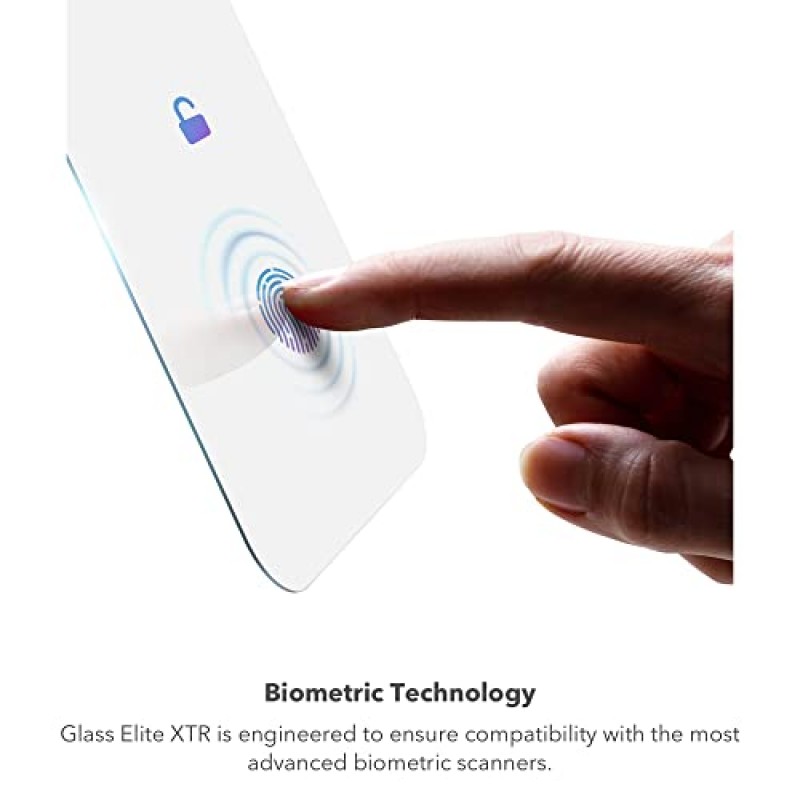 ZAGG InvisibleShield Glass XTR – iPhone SE 2022용 – D3O 포함 – 블루 라이트 필터 – 울트라 터치 민감성 – 매우 매끄러운 표면