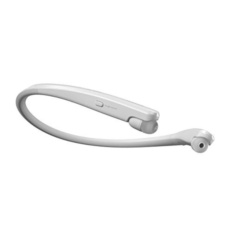 LG Tone Flex 무선 블루투스 스테레오 넥밴드 이어버드 HBS-XL7-32비트 Hi-Fi DAC, Meridian Audio,Google Assistant(화이트)