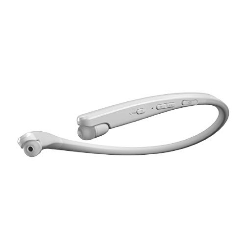 LG Tone Flex 무선 블루투스 스테레오 넥밴드 이어버드 HBS-XL7-32비트 Hi-Fi DAC, Meridian Audio,Google Assistant(화이트)