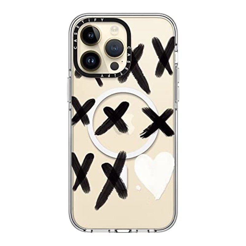 CASETiFY iPhone 14 Pro Max용 클리어 케이스 Magsafe와 호환 가능 - xo Kisses