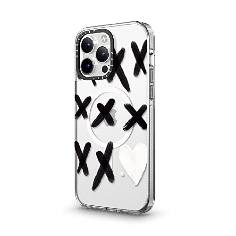 CASETiFY iPhone 14 Pro Max용 클리어 케이스 Magsafe와 호환 가능 - xo Kisses