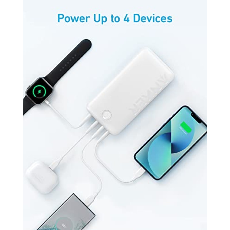 Anker 휴대용 충전기, 보조베터리, USB-C 고속 충전 기능이 있는 40K 30W 배터리 팩, MacBook, iPhone iPhone 15/15 Plus/15 Pro/15 Pro Max, iPhone14/13/12 시리즈, Samsung Galaxy, iPad 및 더