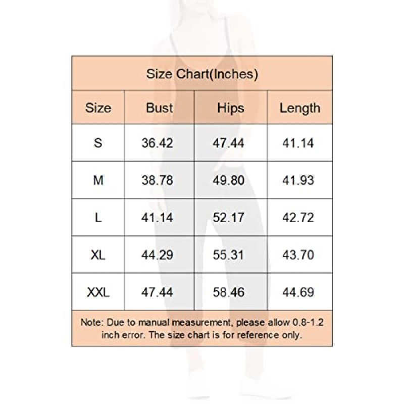 Tongmingyun Womens 캐주얼 민소매 점프 슈트 스파게티 스트랩 루즈 롬퍼 롱 팬츠 (포켓 포함)