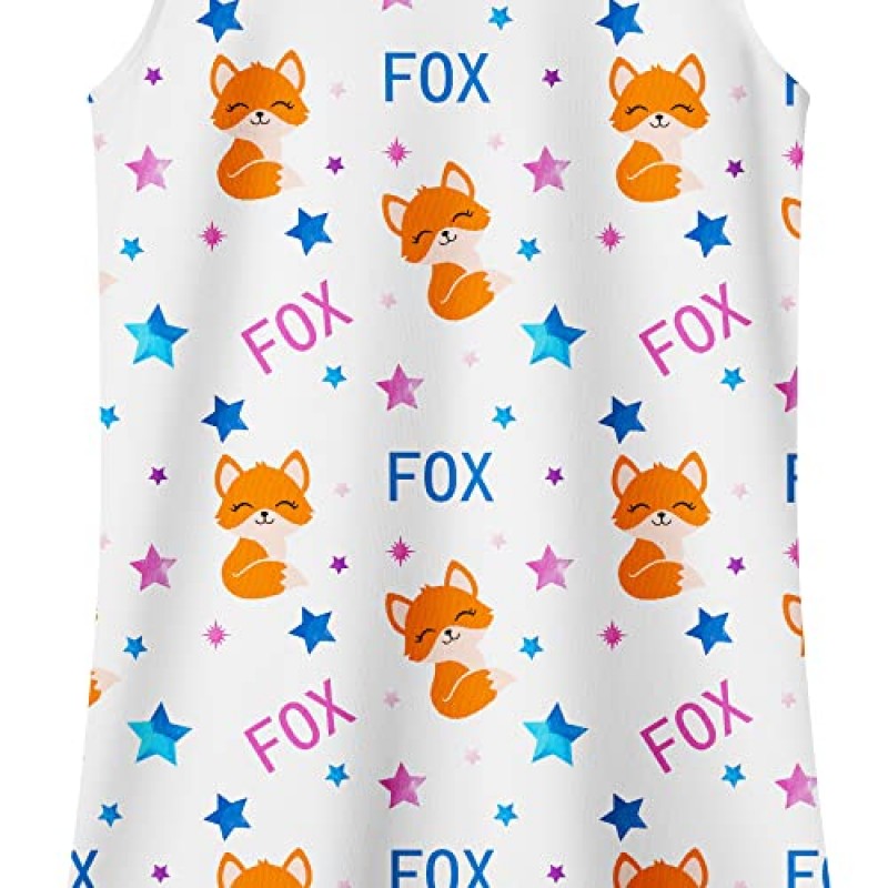 LQSZ 2Pcs 소녀 잠옷 3-10 년 플러터 반팔 드레스 Nightdress Sleepwear 소녀를위한 잠옷 잠옷