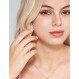IMOLOVE Moissanite 웨딩 밴드, 여성용 결혼 반지, 0.3ct D 컬러 VVS1 연구소 제작 다이아몬드 스털링 실버 반지 하프 영원 쌓을 수 있는 약혼 반지 기념일 밴드 사이즈 3-13