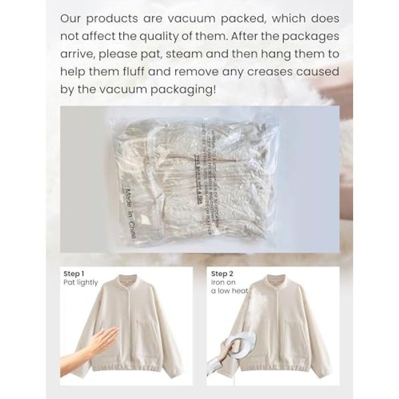 UANEO 여성 폭격기 재킷 캐주얼 오버사이즈 울 혼합 대표팀 가을 재킷 Shacket Outwear