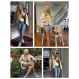 UANEO 여성 폭격기 재킷 캐주얼 오버사이즈 울 혼합 대표팀 가을 재킷 Shacket Outwear