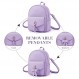 ECOSUSI 여성용 미니 배낭 귀여운 Bowknot 소형 배낭 지갑 여성용 가죽 Bookbag Satchel Bags, Charm Tassel