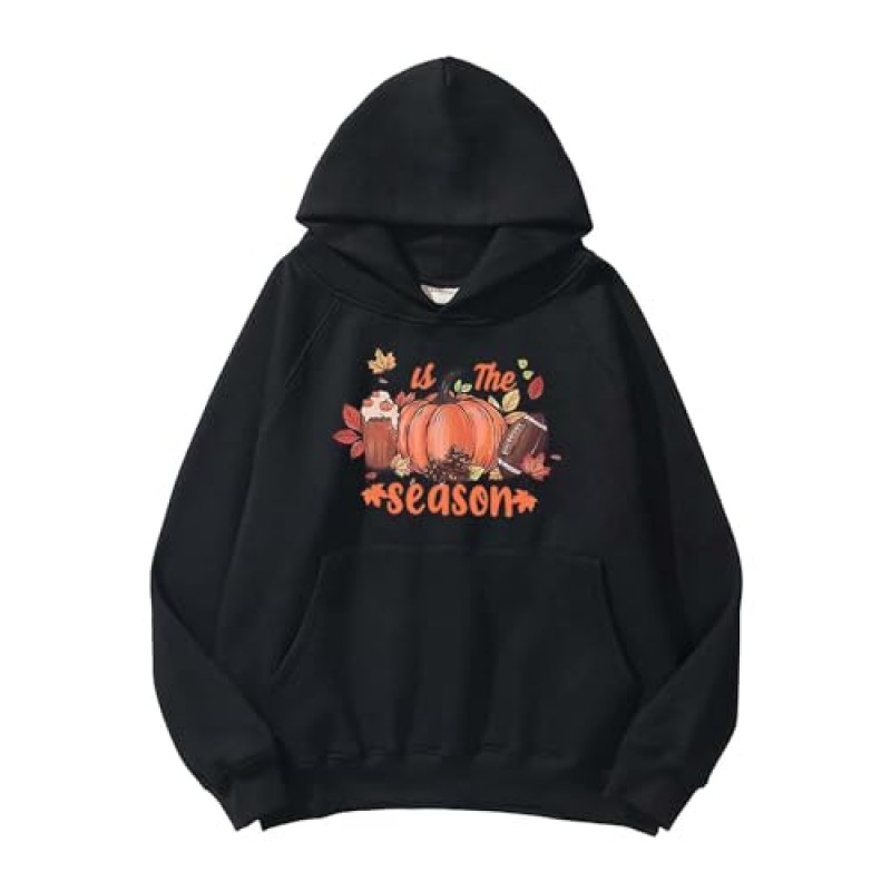 VSFAOV 재미 있은 인쇄 그래픽 까마귀 여성 할로윈 Drawstring 후드 긴 소매 후드 티셔츠 2023 가을