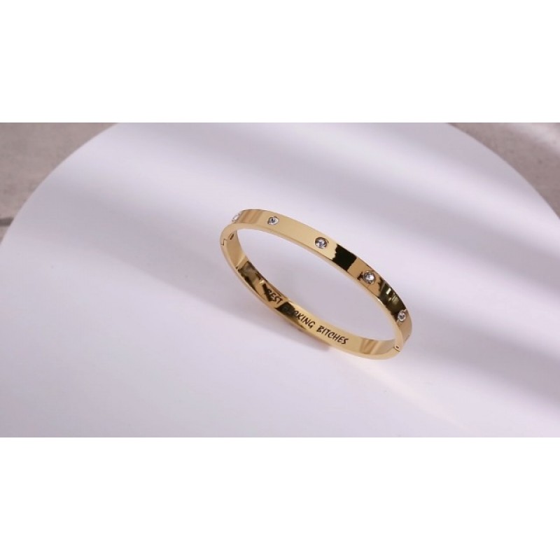 CONRAN KREMIX 여성용 골드 팔찌 여성용 18K 리얼 골드 채워진 팔찌 여성용 영감 패션 주얼리 트렌디