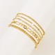 CONRAN KREMIX 14K 리얼 골드 채워진 여성용 팔찌 Stackable Dainty Link 골드 팔찌 세트 트렌디 쥬얼리