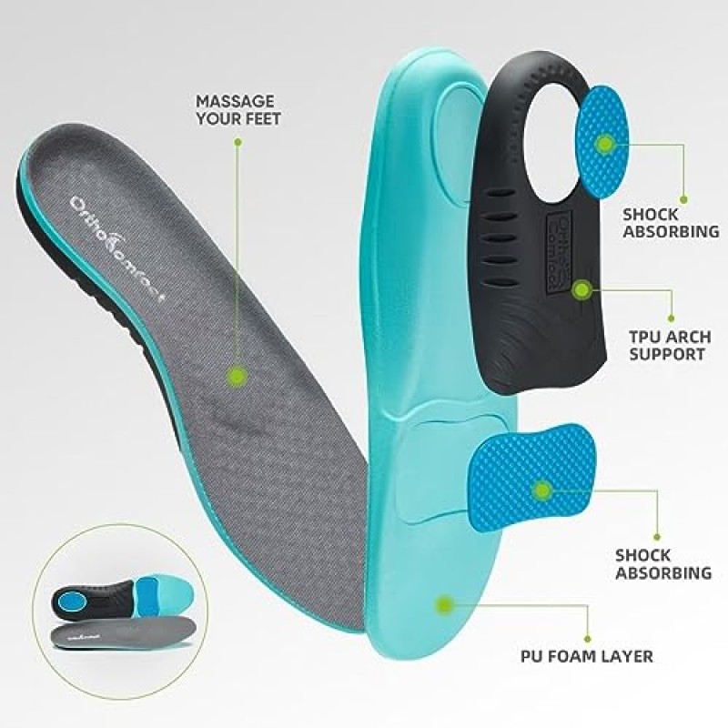 OrthoComfoot 남성용 발바닥 근막염을 위한 아치 지원 로퍼, 발과 발뒤꿈치 통증 완화를 위한 편안한 운동화, 통기성 정형외과용 캐주얼 캔버스 슬리퍼