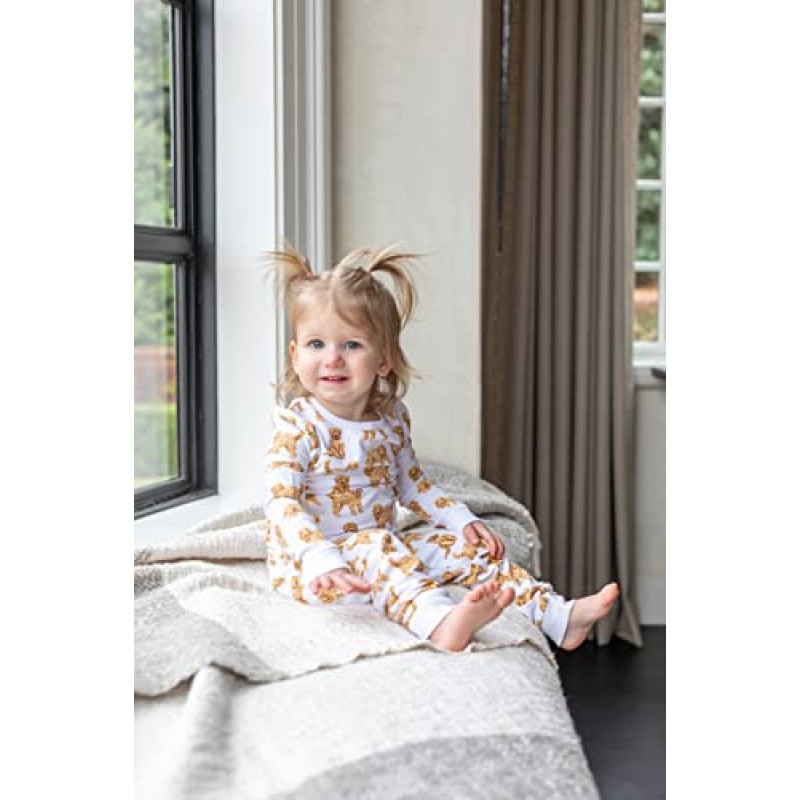 진흙 파이 소녀 어린이 개 품종 유아 잠옷