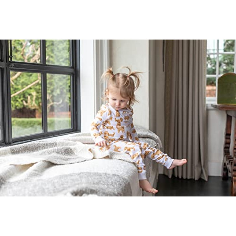 진흙 파이 소녀 어린이 개 품종 유아 잠옷