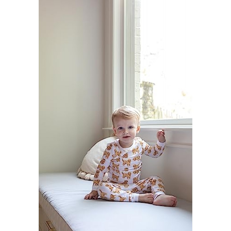 진흙 파이 소녀 어린이 개 품종 유아 잠옷