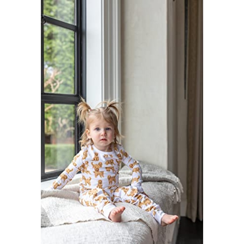 진흙 파이 소녀 어린이 개 품종 유아 잠옷