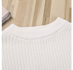 Afunbaby 아기 소녀 소년 니트 스웨터 블라우스 풀오버 스웨터 유아 유아를위한 따뜻한 Crewneck 긴 소매 탑