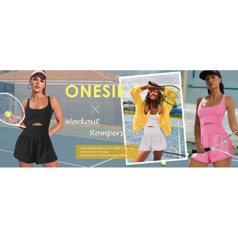 ReachMe Womens Running Onesie 운동 Rompers 원피스 복장 운동 점프 슈트 체육관 요가 의류