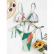 ZAFUL Womens 하이 컷 끈 팬티 비키니 세트 수영복 Cami String 섹시한 수영복