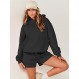 Prinbara Womens Two Piece 복장 라운지 세트 Y2k 까마귀 스웨터와 반바지 세트 가을 Tracksuit Sweatsuits