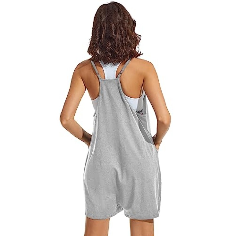 ATHMILE Rompers 여성용 여름 캐주얼 짧은 점프 슈트 오버올 복장 복장 2023 점퍼 Loose Fit Girls Maternity