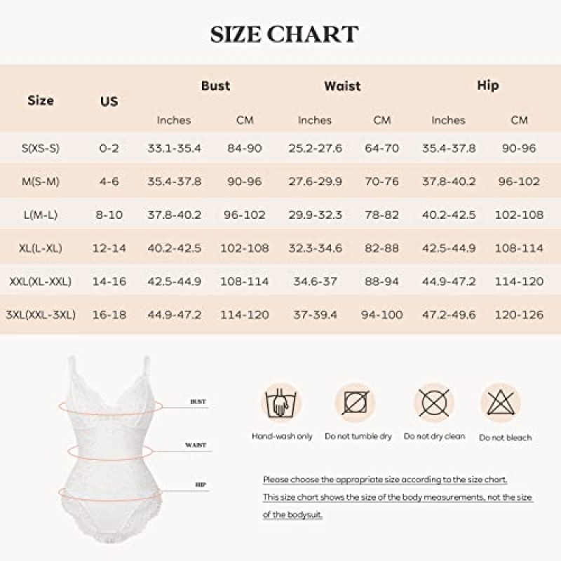 Popilush 레이스 Shapewear 바디 슈트 V 넥 Tummy Control 백리스 탱크 탑 민소매 끈 팬티 바디 슈트