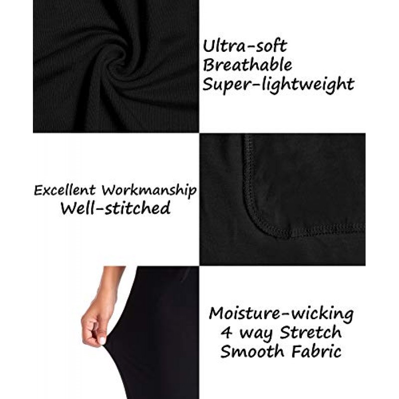 ASIMOON Womens Sweatpants 포켓이있는 요가 조깅 하이 웨이스트 신축성 라운지 러닝 운동 조깅 바지