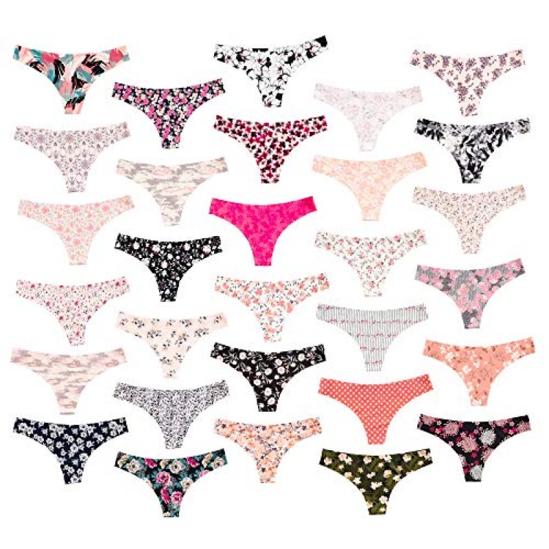 Alyce Intimates 여성용 레이저 컷 끈팬티 12개 팩