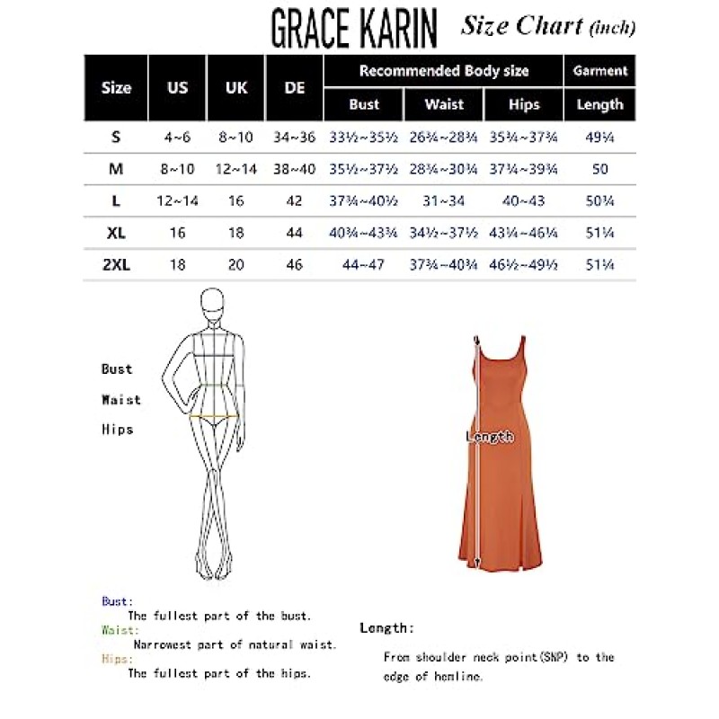 GRACE KARIN 여성 2023 결혼식 게스트 칵테일 저녁 파티를위한 우아한 스퀘어 넥 분할 공식 드레스