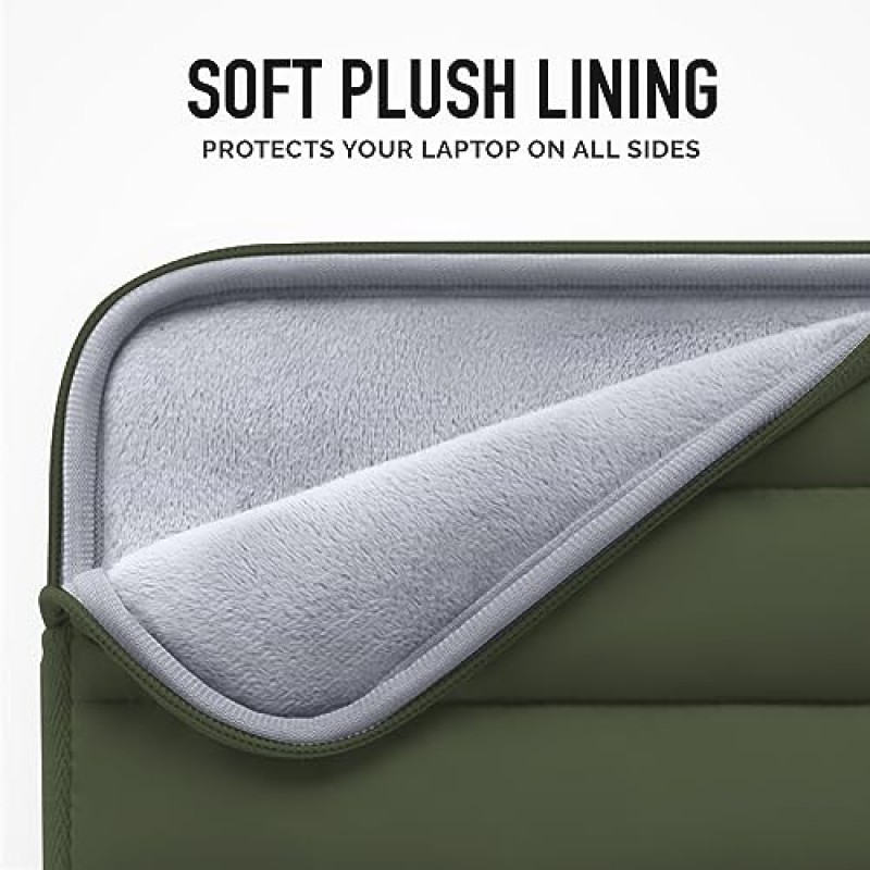 Vandel Puffy 노트북 슬리브 13-14인치 노트북 슬리브. 여성용 녹색 귀여운 노트북 슬리브. MacBook Pro 14인치, MacBook Air M2 슬리브 13인치, iPad Pro 12.9용 휴대용 케이스 노트북 커버