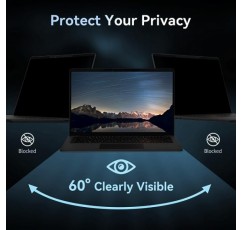 Mamol 자기 노트북 개인 정보 보호 화면 15.6 인치, 16:9 측면 탈착식 눈부심 방지 장치 푸른 빛 개인 정보 보호 화면 필터, HP/Dell/Acer/Asus/Samsung/Lenovo/Thinkpad Envy Xps와 호환되는 필터 실드