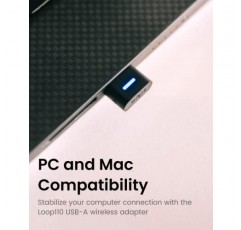 SHOKZ OpenComm2 UC - 붐 마이크가 포함된 골전도 Bluetooth 스테레오 컴퓨터 헤드셋 - PC 및 Mac과 호환되는 USB-A - 줌 인증 - 북마크 포함