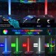 Cozoo RGB 헤드폰 스탠드 2개의 USB2.0 확장 충전 포트 연장 코드, 게이머 데스크탑 테이블 게임 이어폰 액세서리용 헤드셋 스탠드 홀더