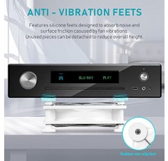 ANEXT, 120mm USB 컴퓨터 팬 흰색, 120mm 팬, 수신기 DVR 플레이스테이션 Xbox 컴퓨터 캐비닛 냉각용 무음 팬, 2 in 1 팩 흰색