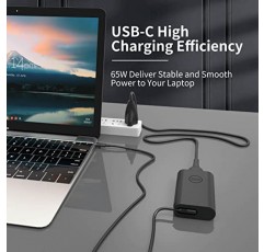 Dell USB C 충전기용 65W 45W AC 어댑터 - Dell 노트북 충전기 Latitude 5420 5520 7420 5430 7430 7330 7340 5320 7320 7410 7400,Chromebook 컴퓨터 유형 C 고속 충전 전원 코드