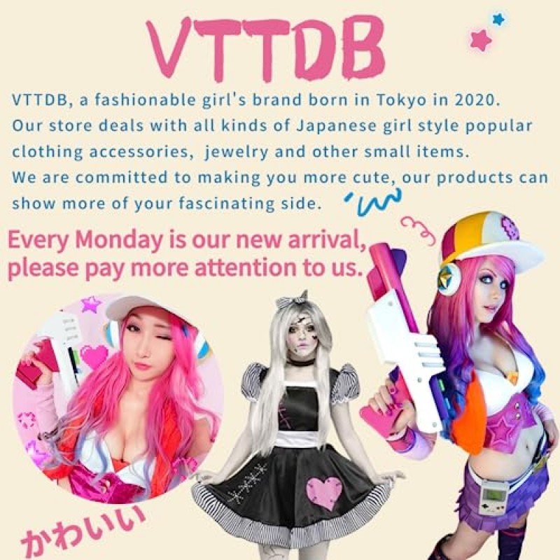 귀여운 액세서리가있는 VTTDB Kawaii 배낭 캐주얼 미적 데이 팟 간단한 노트북 가방 여성용 방수 여행 배낭 (보라색)